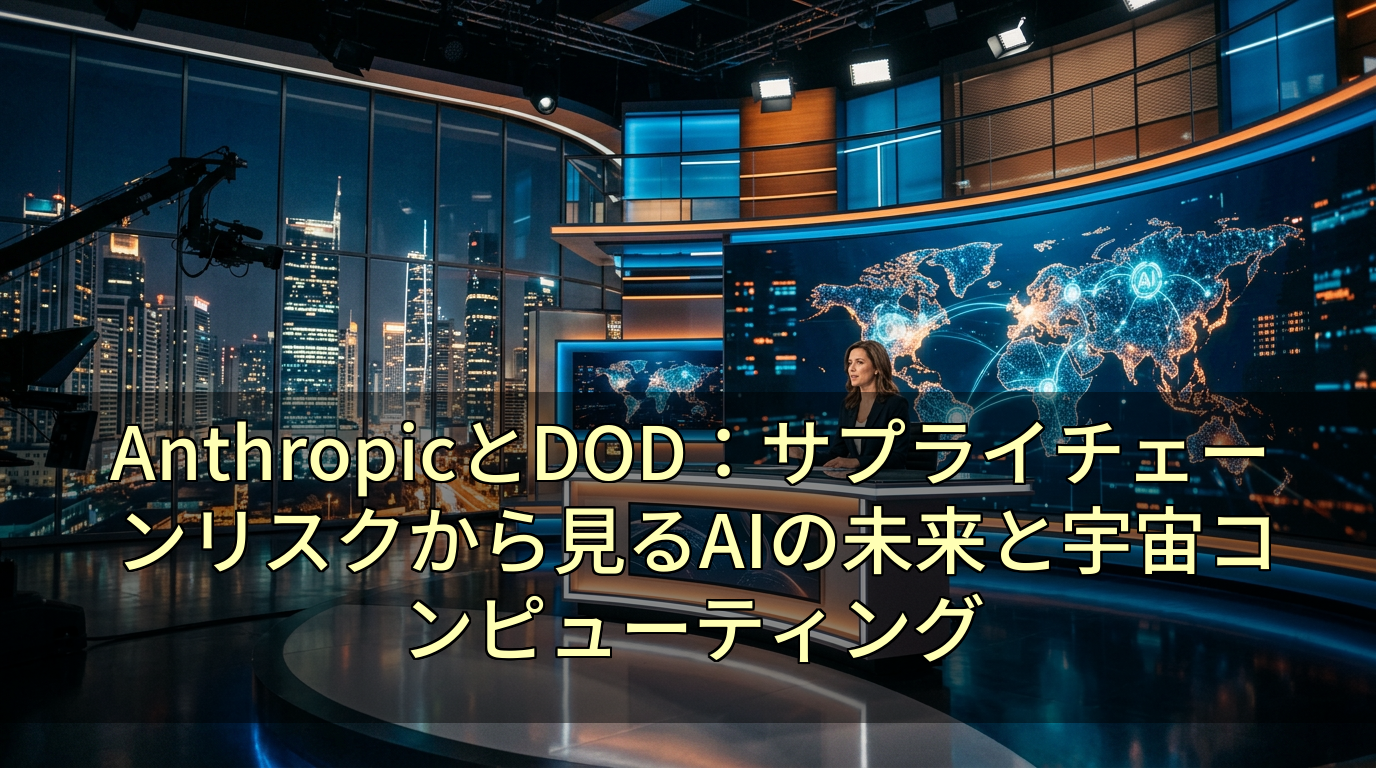 AnthropicとDOD：サプライチェーンリスクから見るAIの未来と宇宙コンピューティング