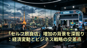 「セルフ飲食店」増加の背景を深掘り：経済変動とビジネス戦略の交差点
