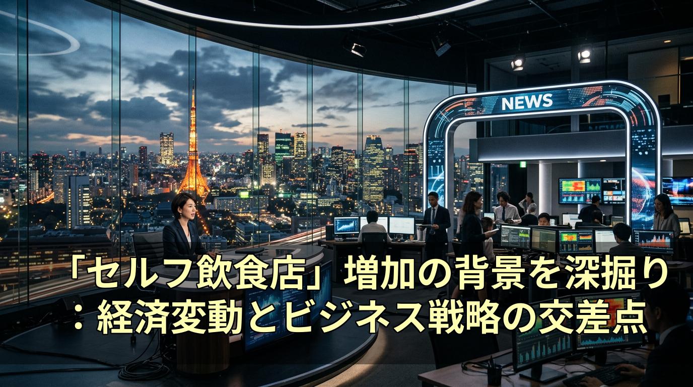 「セルフ飲食店」増加の背景を深掘り：経済変動とビジネス戦略の交差点