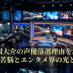 佐久間大介の声優落選理由を深掘り！苦悩とエンタメ界の光と影