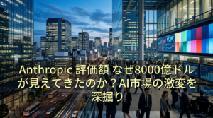 Anthropic 評価額 なぜ8000億ドルが見えてきたのか？AI市場の激変を深掘り