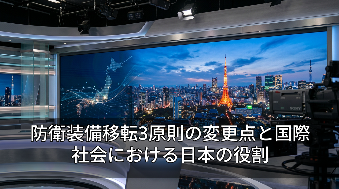 防衛装備移転3原則の変更点と国際社会における日本の役割