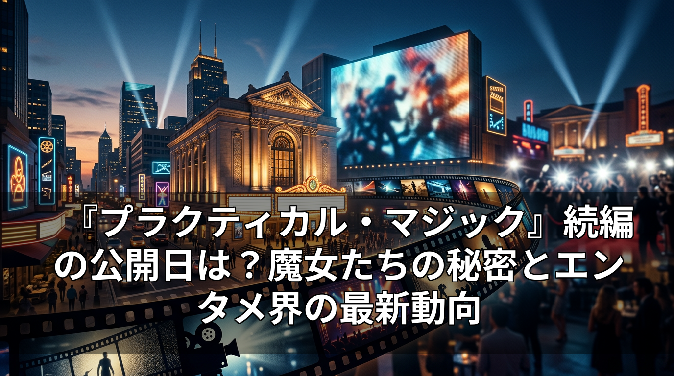 『プラクティカル・マジック』続編の公開日は？魔女たちの秘密とエンタメ界の最新動向