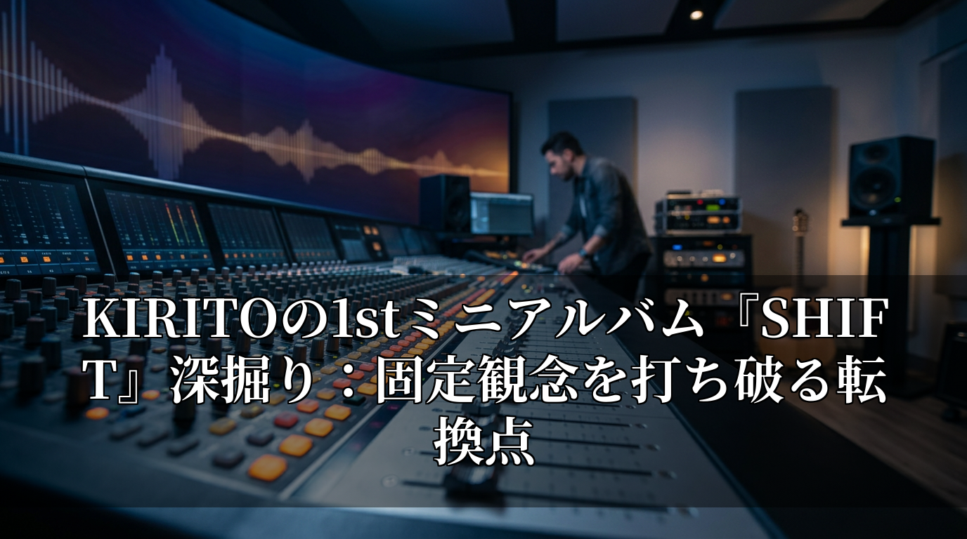 KIRITOの1stミニアルバム『SHIFT』深掘り：固定観念を打ち破る転換点