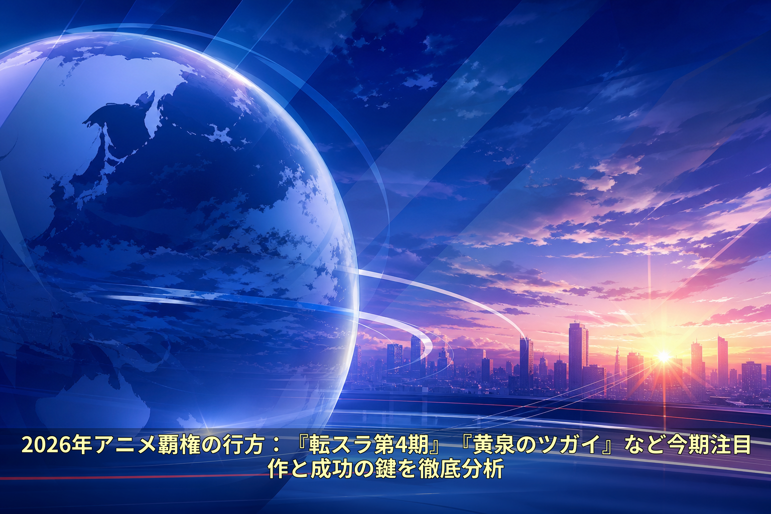 2026年アニメ覇権の行方:『転スラ第4期』『黄泉のツガイ』など今期注目作と成功の鍵を徹底分析