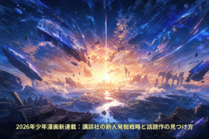 2026年少年漫画新連載：講談社の新人発掘戦略と話題作の見つけ方