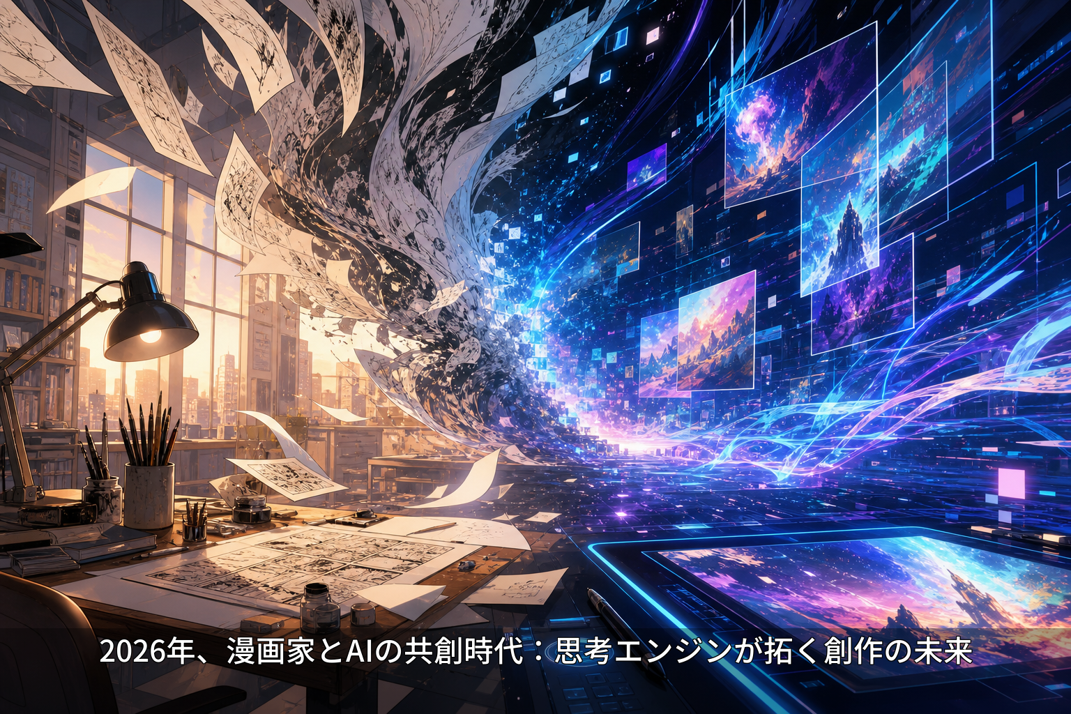 2026年、漫画家とAIの共創時代：思考エンジンが拓く創作の未来