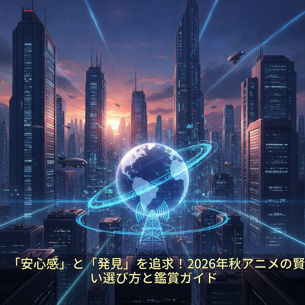 「安心感」と「発見」を追求!2026年秋アニメの賢い選び方と鑑賞ガイド
