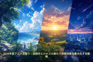 2026年夏アニメ深掘り：話題作とジャンル進化で視聴体験を最大化する戦略