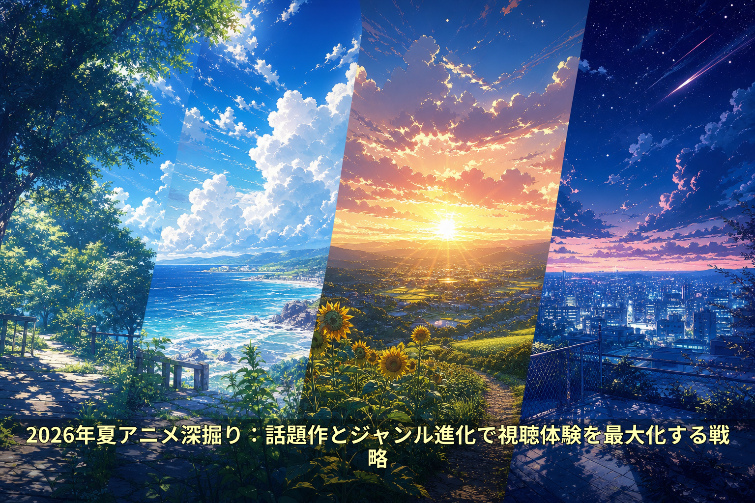 2026年夏アニメ深掘り：話題作とジャンル進化で視聴体験を最大化する戦略