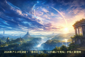 2026年アニメ化決定！『青のミブロ』『これ描いて死ね』が拓く新境地