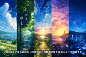 2026年夏アニメ厳選術：時間効率と視聴満足度を高めるタイプ別ガイド