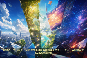 縦読み・フルカラーが拓くWeb漫画の最前線:プラットフォーム戦略が生む2026年話題作