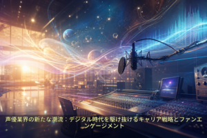 声優業界の新たな潮流：デジタル時代を駆け抜けるキャリア戦略とファンエンゲージメント