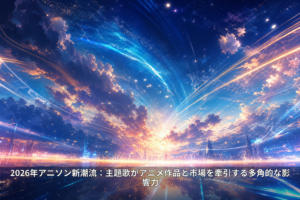 2026年アニソン新潮流：主題歌がアニメ作品と市場を牽引する多角的な影響力