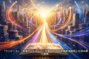 「ワンピース」「薬屋のひとりごと」が牽引！2026年最新漫画売上を読み解く戦略