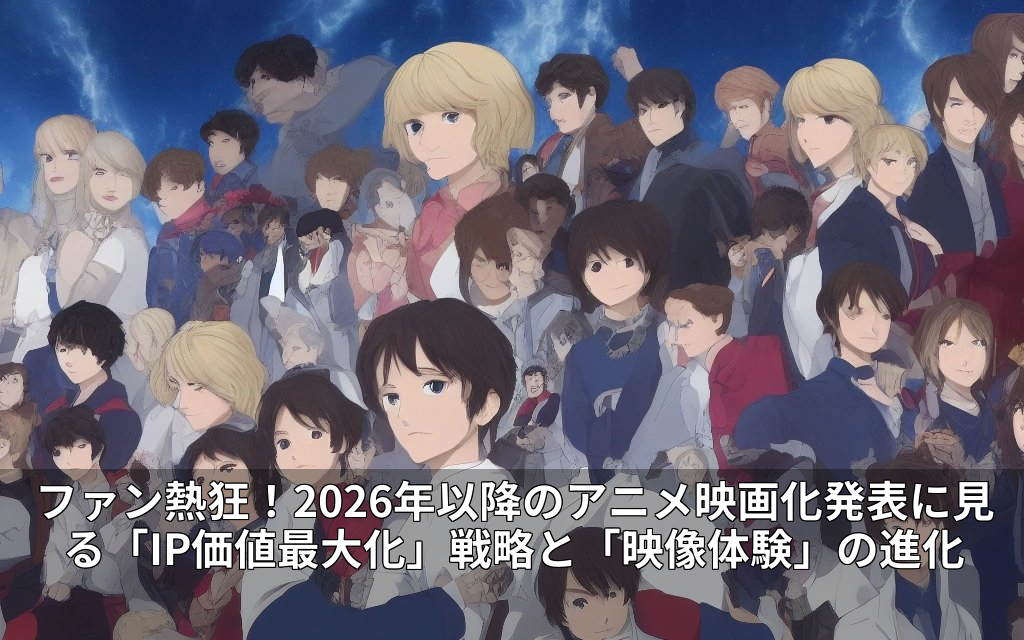 ファン熱狂！2026年以降のアニメ映画化発表に見る「IP価値最大化」戦略と「映像体験」の進化