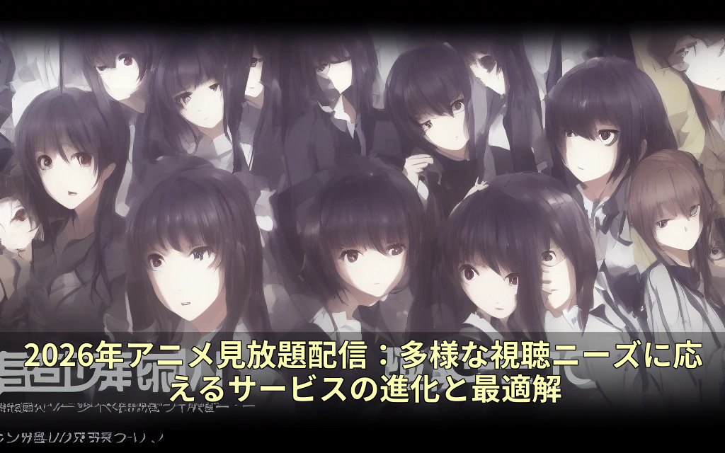 2026年アニメ見放題配信：多様な視聴ニーズに応えるサービスの進化と最適解