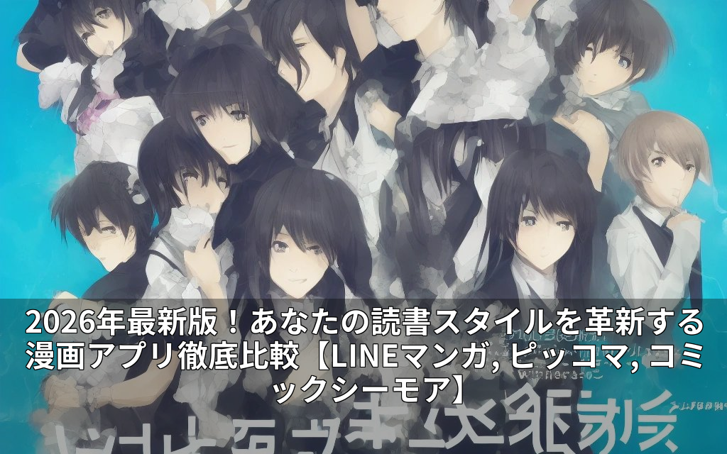 2026年最新版!あなたの読書スタイルを革新する漫画アプリ徹底比較【LINEマンガ, ピッコマ, コミックシーモア】