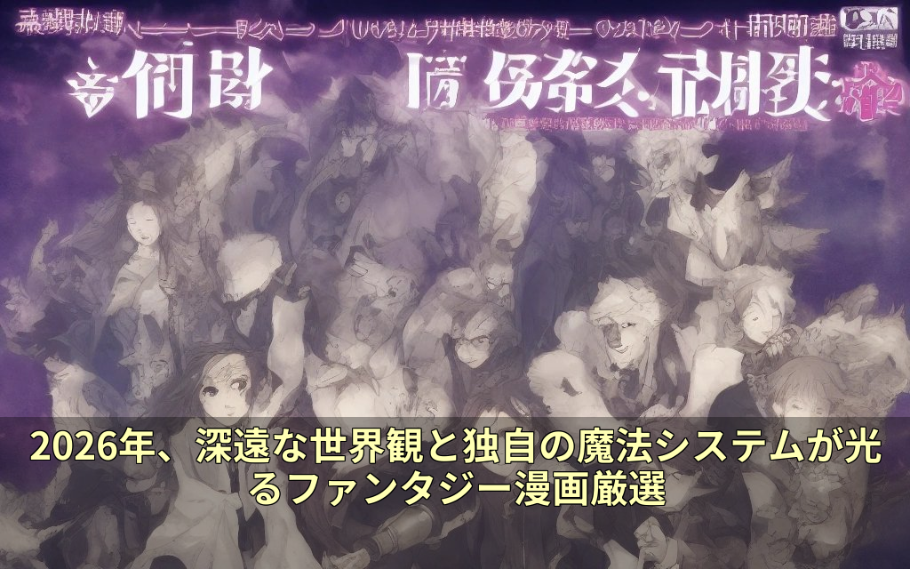 2026年、深遠な世界観と独自の魔法システムが光るファンタジー漫画厳選