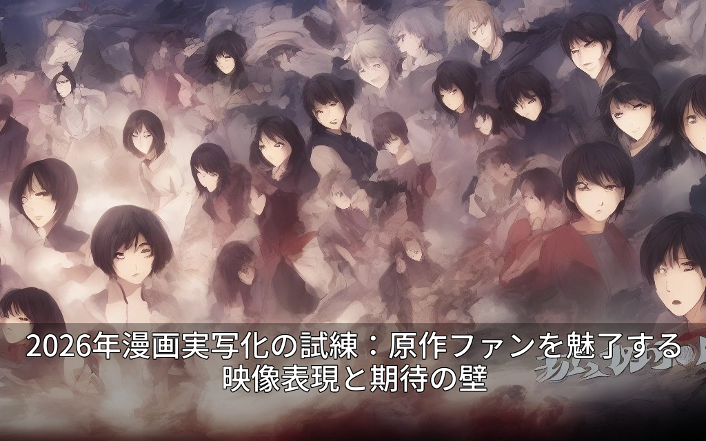 2026年漫画実写化の試練：原作ファンを魅了する映像表現と期待の壁