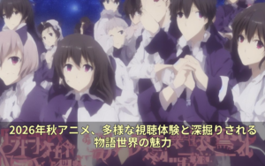 2026年秋アニメ、多様な視聴体験と深掘りされる物語世界の魅力