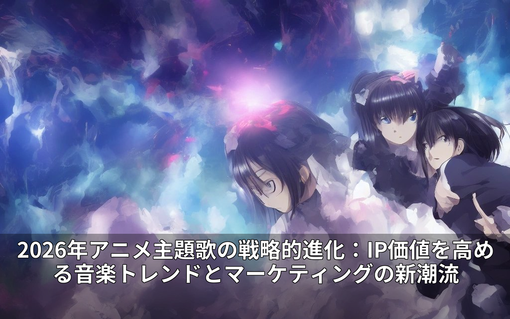 2026年アニメ主題歌の戦略的進化：IP価値を高める音楽トレンドとマーケティングの新潮流