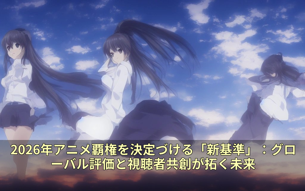2026年アニメ覇権を決定づける「新基準」：グローバル評価と視聴者共創が拓く未来