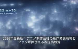 2026年最新版：アニメ制作会社の新作発表戦略とファンが押さえるべき情報源