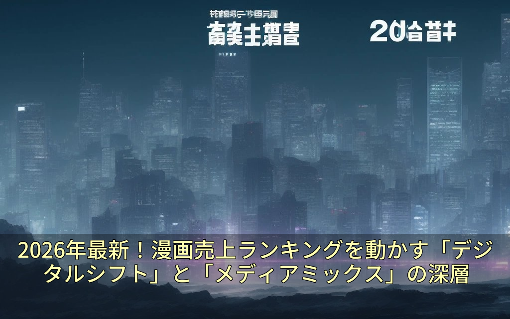 2026年最新！漫画売上ランキングを動かす「デジタルシフト」と「メディアミックス」の深層